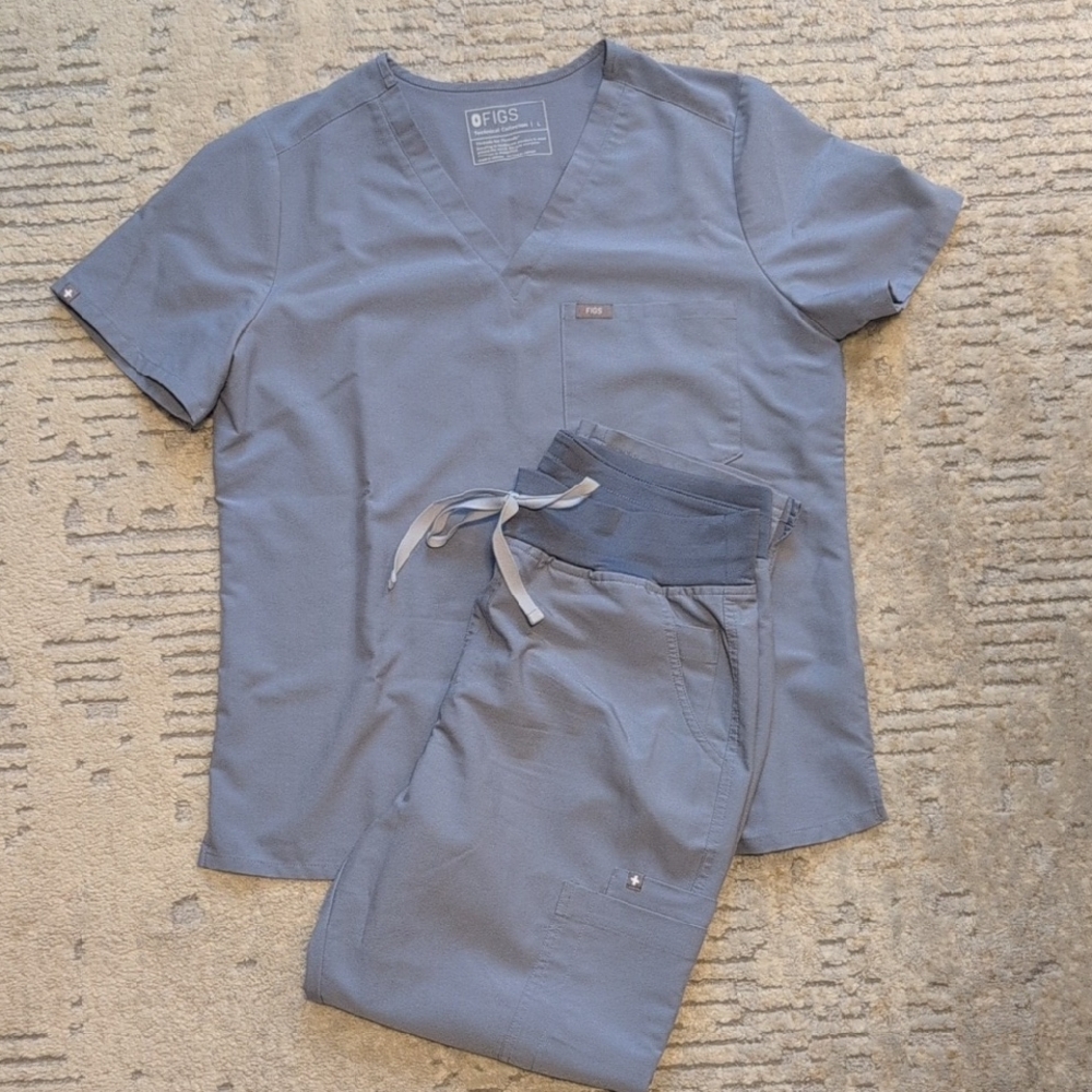 Figs Women's Scrub Set in Slate Blue